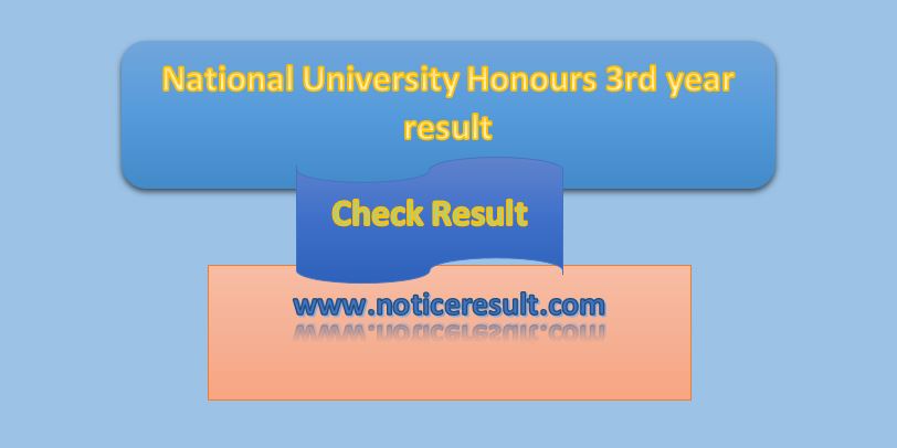 Honours 3rd year result 2022