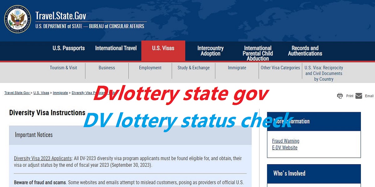 dvlottery state gov