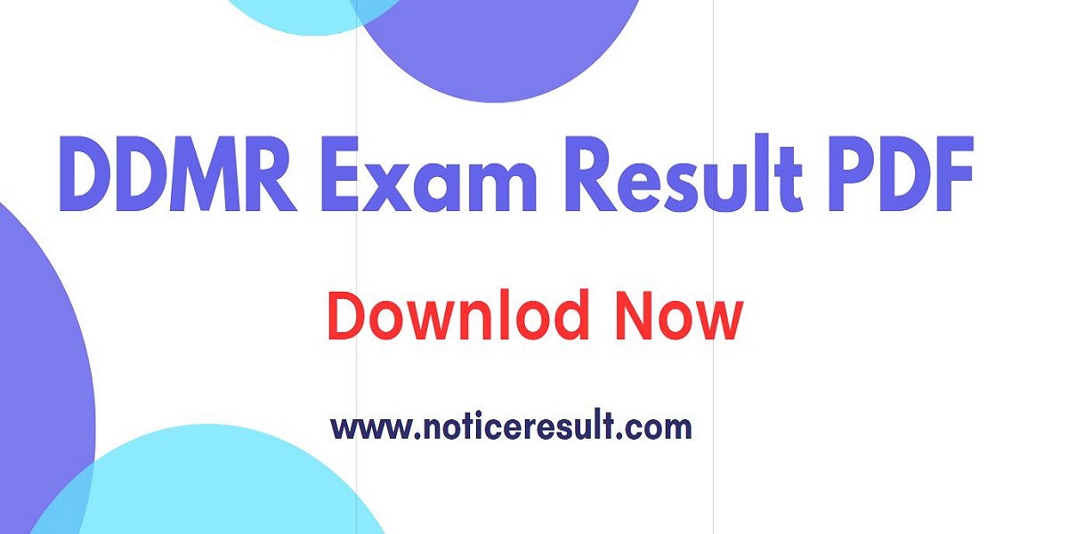 DDMR exam result 2023
