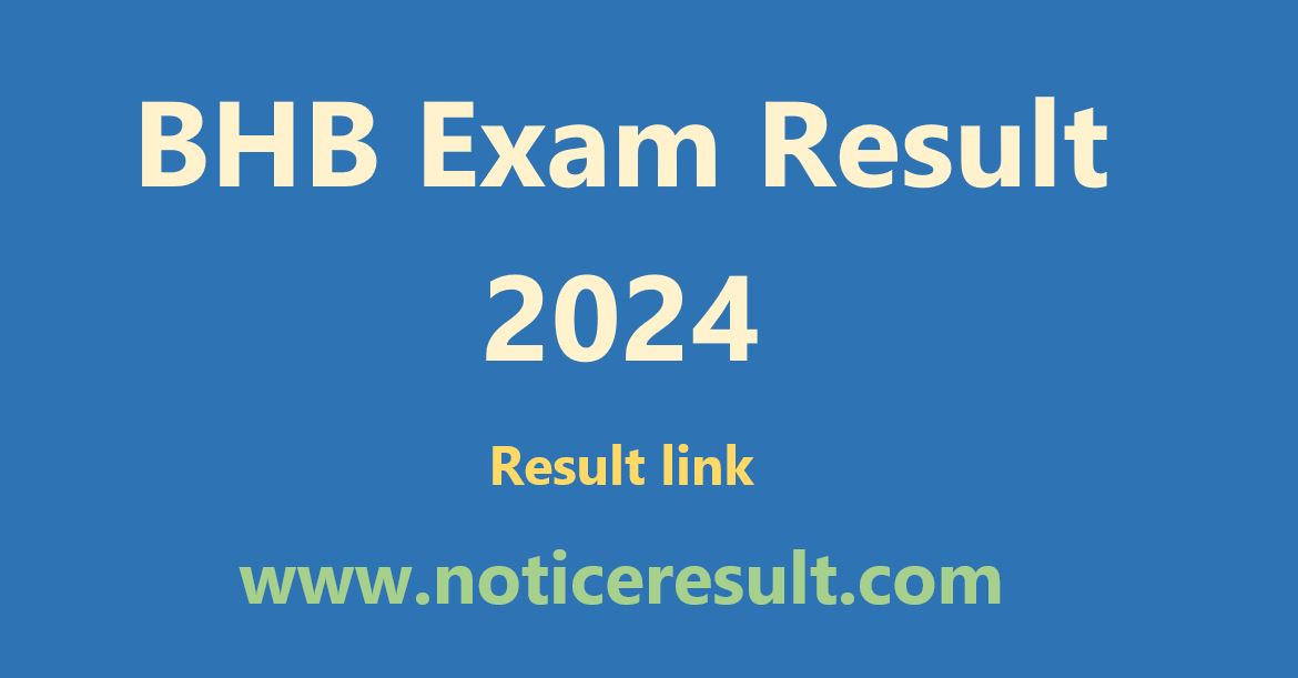 BHB Exam Result 2024