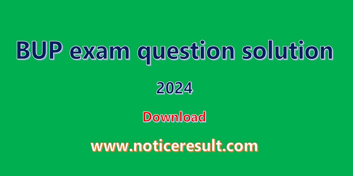 BUP exam question solution 2024