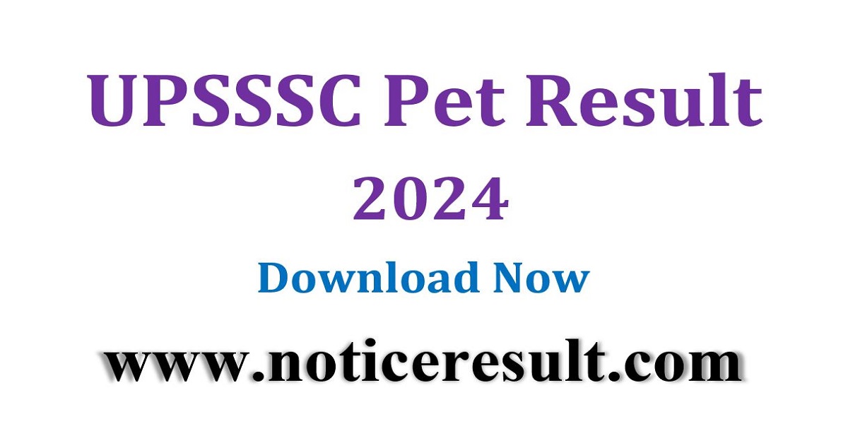 upsssc pet result 2024