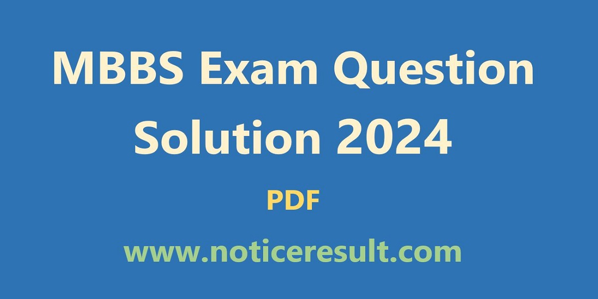 MBBS exam question solution